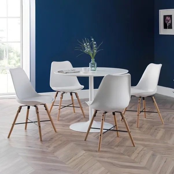 FIK-NEW-00192 Grade-C0 Fika Interiors Habitat Lance Dining Table White RRP £175.00