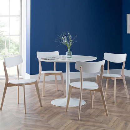 FIK-NEW-00204 Grade-C0 Fika Interiors Habitat Lance Dining Table White RRP £175.00