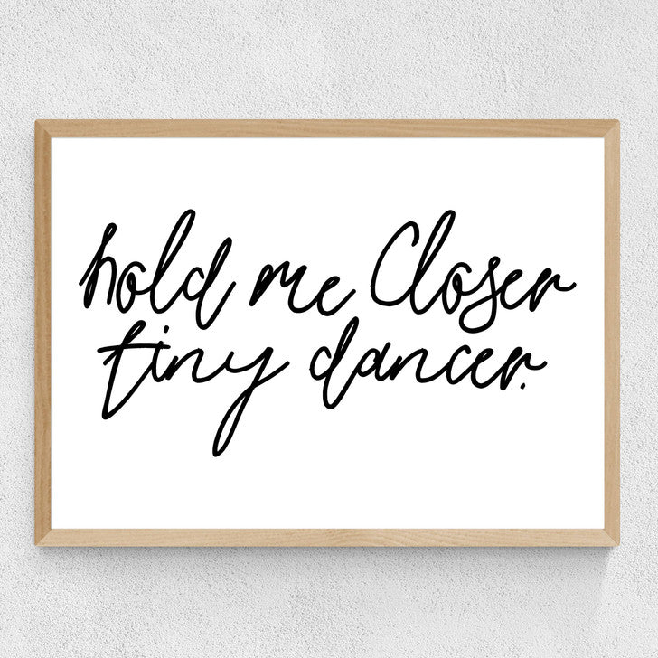 EAS-CCG-00049 Grade-C0 East End Prints Hold Me Closer by Honeymoon Hotel 60x80 Black Framed Art Print RRP £160.00
