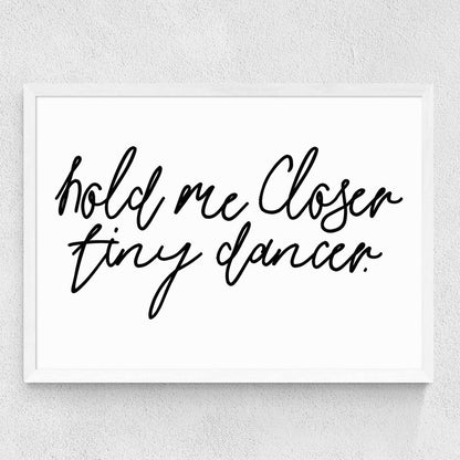 EAS-CCG-00049 Grade-C0 East End Prints Hold Me Closer by Honeymoon Hotel 60x80 Black Framed Art Print RRP £160.00