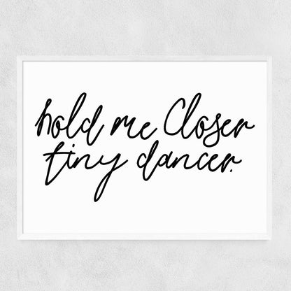 EAS-CCG-00049 Grade-C0 East End Prints Hold Me Closer by Honeymoon Hotel 60x80 Black Framed Art Print RRP £160.00
