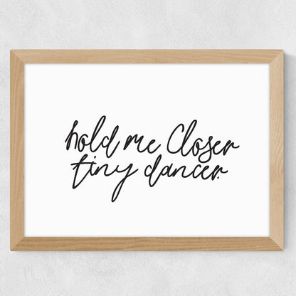 EAS-CCG-00049 Grade-C0 East End Prints Hold Me Closer by Honeymoon Hotel 60x80 Black Framed Art Print RRP £160.00