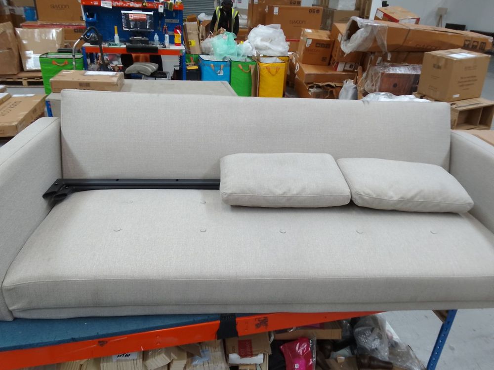 DUS-CC2-03462 Grade-BER Dusk Hudson Click Clack Sofa Bed - Stone Grey RRP £339.00