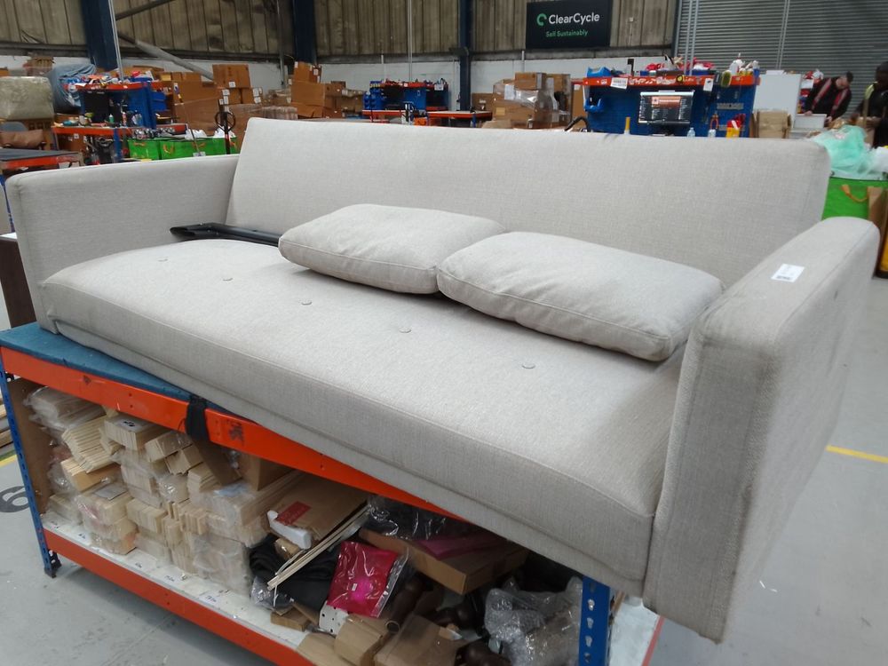 DUS-CC2-03462 Grade-BER Dusk Hudson Click Clack Sofa Bed - Stone Grey RRP £339.00