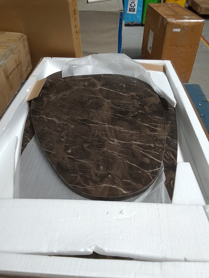 DUS-CC2-04035 Grade-C1 Dusk Azra Nesting Coffee Tables - Brown Marble Effect RRP £199.00