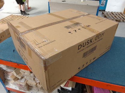 DUS-CC2-05179 Grade-B Dusk Hampshire Pouffe - Bright Orange RRP £199.00