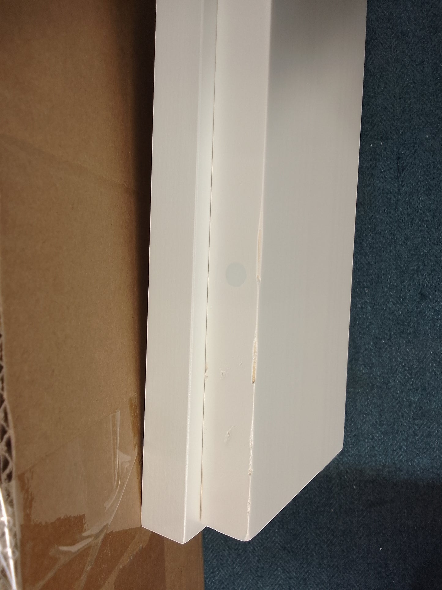 DUS-CC2-04611 Grade-B Dusk Dartmouth King Size Bed Frame - White RRP £219.00