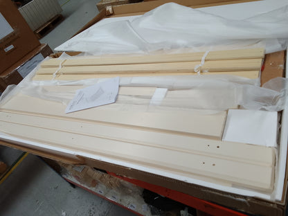 DUS-CC2-05276 Grade-B Dusk Salcombe Wooden Bed Frame King Size in Stone RRP £239.00