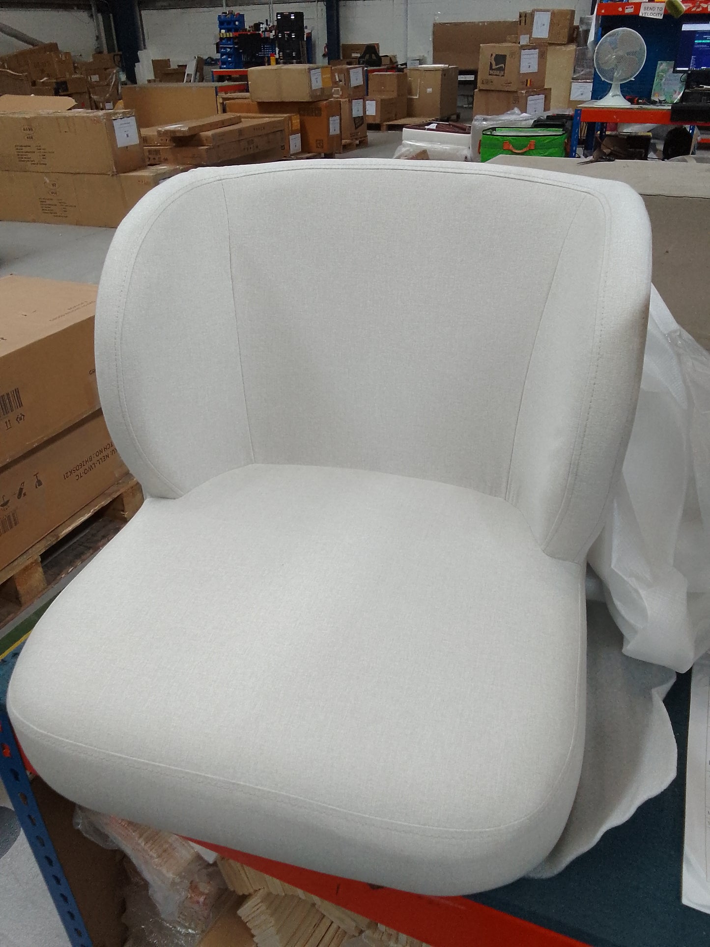 DUS-CC2-05229 Grade-B Dusk Mabel Linen Natural Set of 2 Dining Chairs RRP £159.00