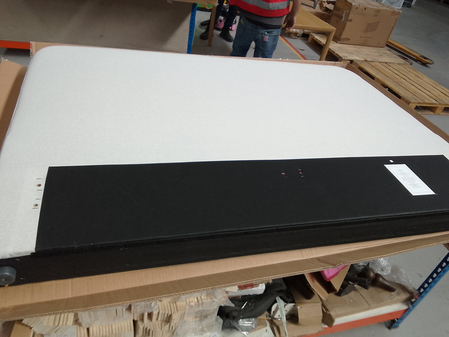 Dusk Ascot Double Ottoman Storage Bed - Off White Bouclé RRP £297