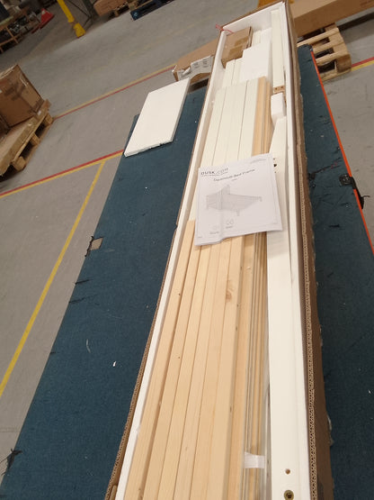DUS-CC2-05357 Grade-B Dusk Dartmouth Double Bed Frame - White RRP £199.00