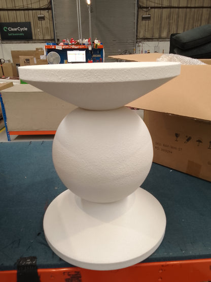 DUS-CC2-05938 Grade-B Dusk Raya Side Table - Off White RRP £67.00