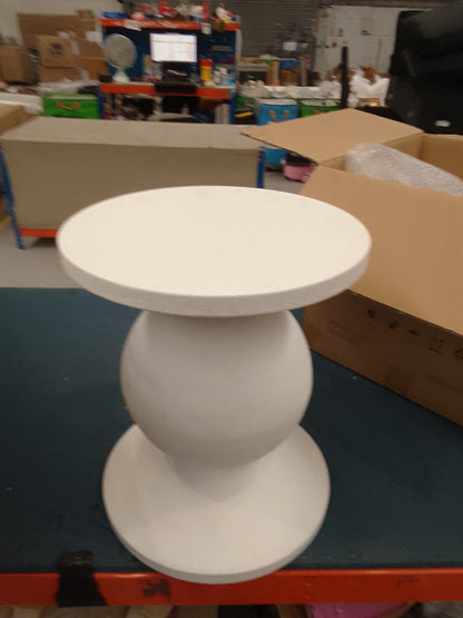 DUS-CC2-05938 Grade-B Dusk Raya Side Table - Off White RRP £67.00