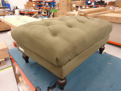 DUS-CC2-06206 Grade-B Dusk Hebden Pouffe - Olive Green RRP £179.00