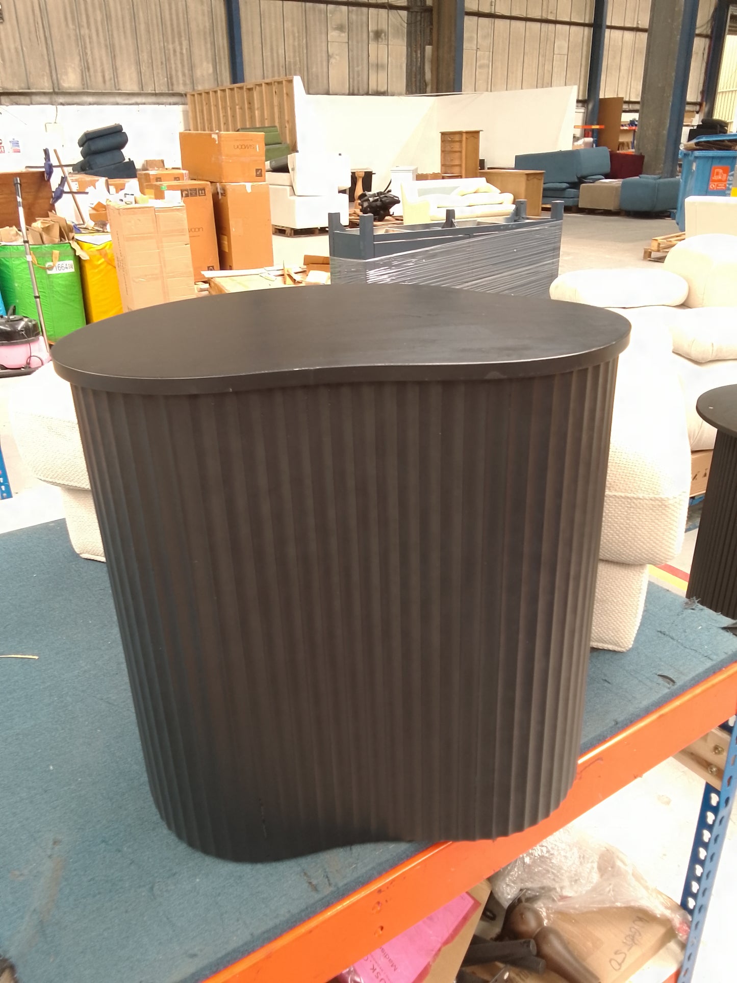 DUS-CC2-06162 Grade-B Dusk Evie Irregular Side Table - Black RRP £79.00