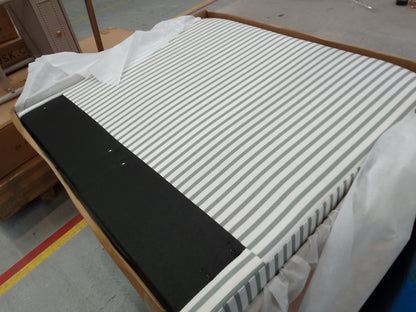 DUS-CC2-06447 Grade-B Dusk Ascot Bed Frame - Sage Stripe - Single RRP £199.00