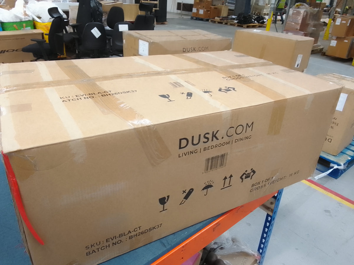 DUS-CC2-08031 Grade-B Dusk Evie Irregular Coffee Table - Black RRP £149.00