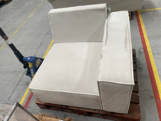 CCG-TRA-00124 Grade-C3 Modular Sofa Right Hand Arm Piece - Ivory RRP £150.00