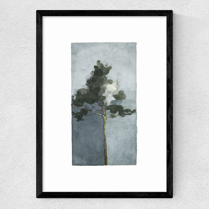 EAS-CCG-00053 Grade-C0 East End Prints The Pine III by Jörgen Hansson 40x50 Black Framed Art Print RRP £85.00