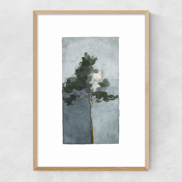 EAS-CCG-00053 Grade-C0 East End Prints The Pine III by Jörgen Hansson 40x50 Black Framed Art Print RRP £85.00