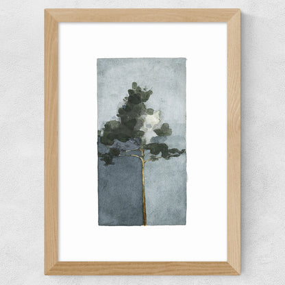 EAS-CCG-00053 Grade-C0 East End Prints The Pine III by Jörgen Hansson 40x50 Black Framed Art Print RRP £85.00