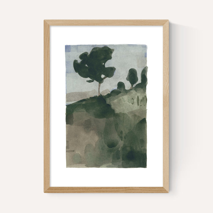 EAS-CCG-00068 Grade-C0 East End Prints East End Prints The Slope II by Jörgen Hansson 40x50 Black Framed Art Print RRP £85.00