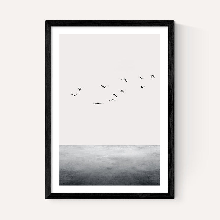 EAS-CCG-00069 Grade-C0 East End Prints East End Prints The Ocean by Kubistika 30x40 White Framed Art Print RRP £60.00