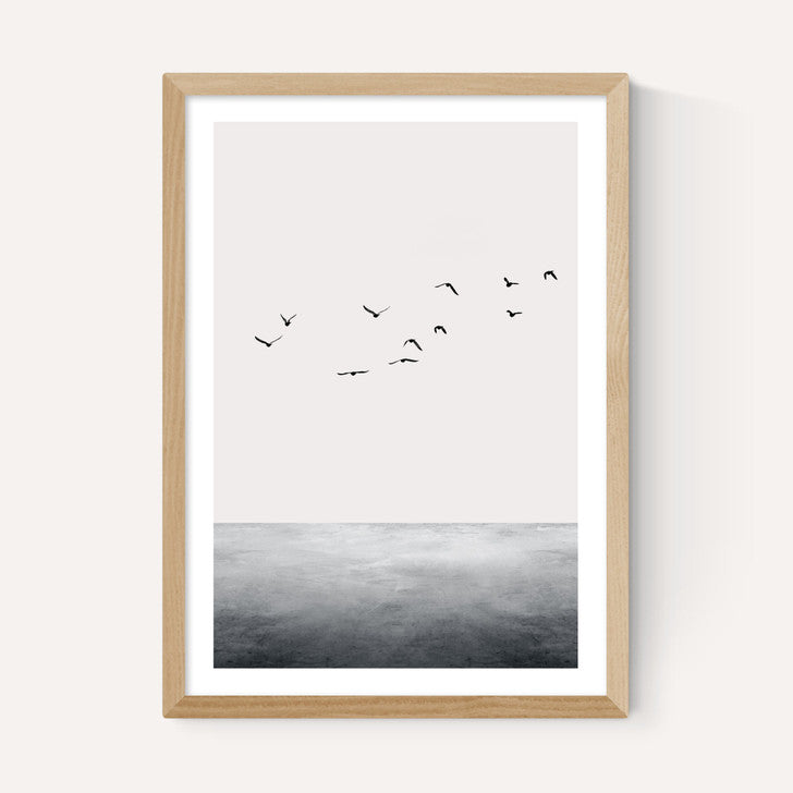 EAS-CCG-00069 Grade-C0 East End Prints East End Prints The Ocean by Kubistika 30x40 White Framed Art Print RRP £60.00