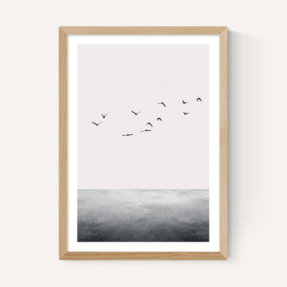 EAS-CCG-00069 Grade-C0 East End Prints East End Prints The Ocean by Kubistika 30x40 White Framed Art Print RRP £60.00