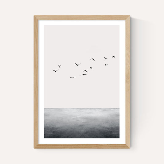 EAS-CCG-00069 Grade-C0 East End Prints East End Prints The Ocean by Kubistika 30x40 White Framed Art Print RRP £60.00