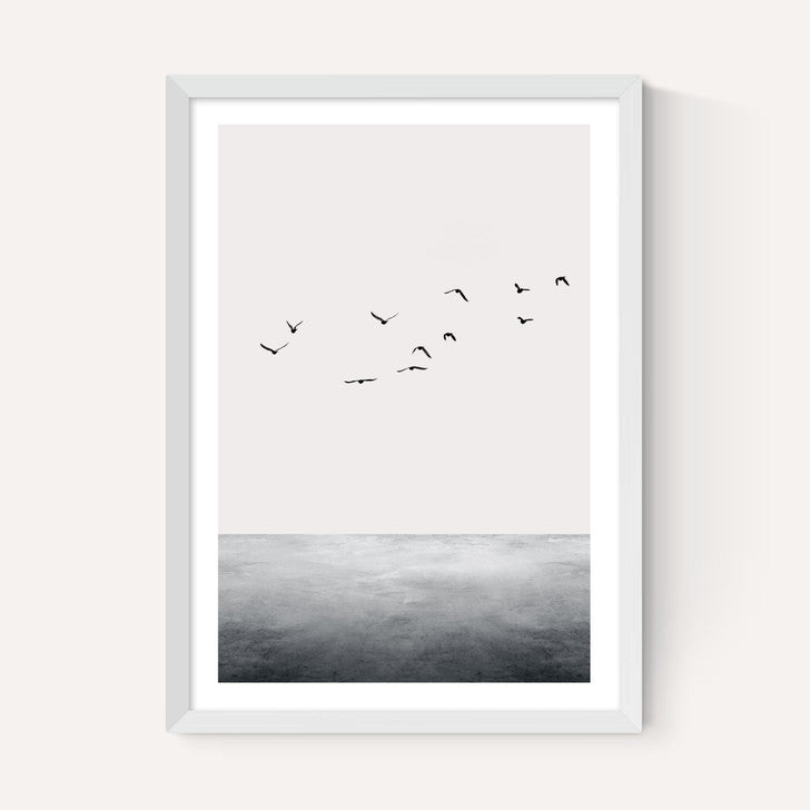 EAS-CCG-00069 Grade-C0 East End Prints East End Prints The Ocean by Kubistika 30x40 White Framed Art Print RRP £60.00