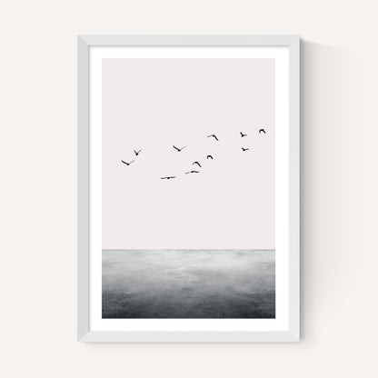 EAS-CCG-00069 Grade-C0 East End Prints East End Prints The Ocean by Kubistika 30x40 White Framed Art Print RRP £60.00
