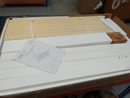 DUS-CC2-07495 Grade-B Dusk Salcombe Single Bed Frame - White RRP £179.00