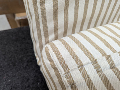 DUS-CC2-01284 Grade-C3 Dusk Seattle Double Click Clack Sofa Bed - Sand Stripe RRP £389.00