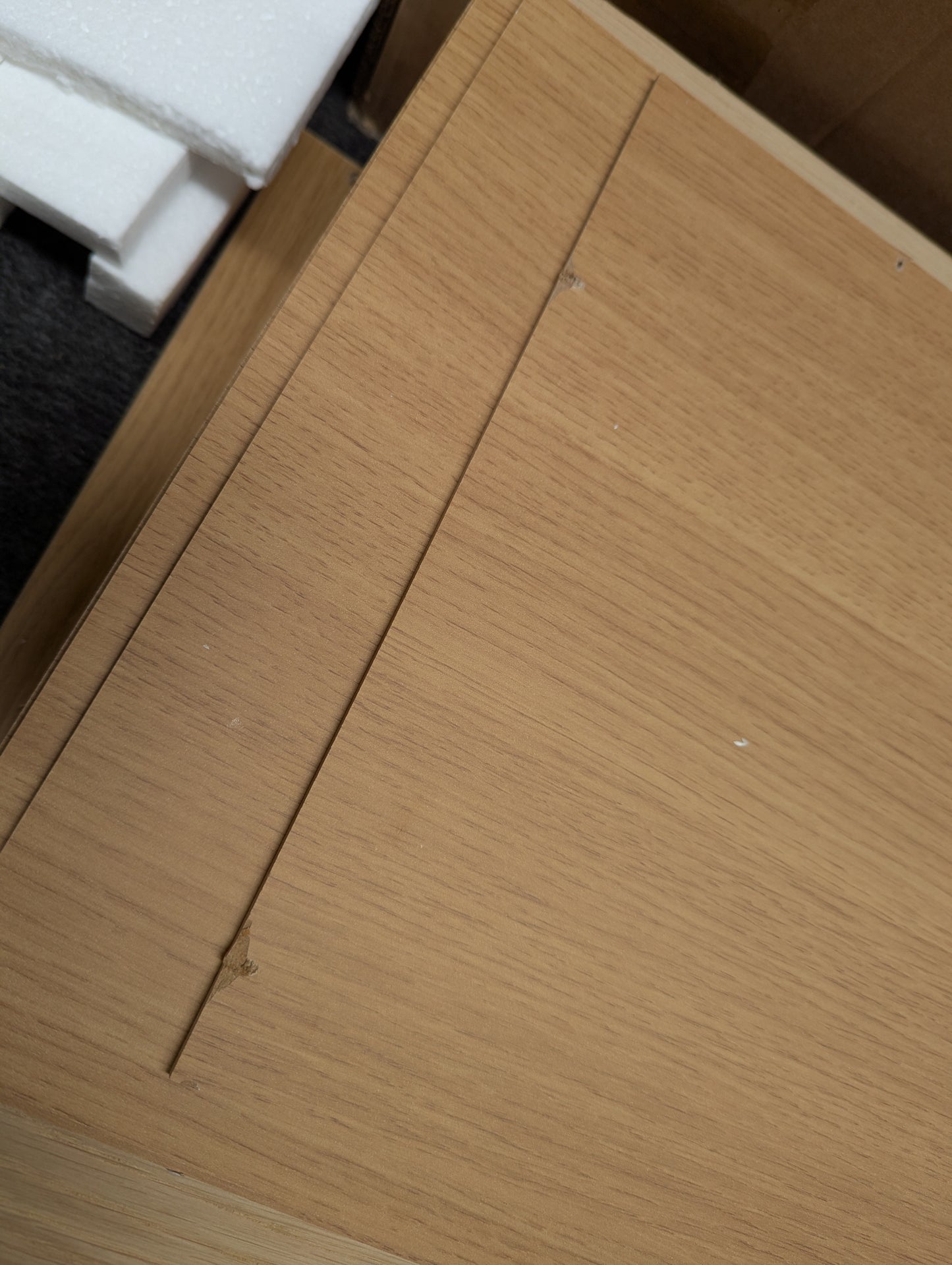 DUS-CC2-03983 Grade-C1 Dusk Heidi Oak 3 Drawer Chest - Light Wood RRP £249.00