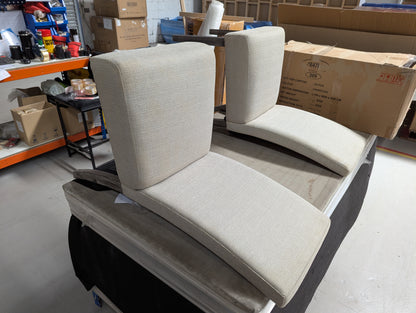 ROS-OUT-00185 Grade-C3 Roseland Furniture Saltaire Acacia Pair of Dining Chairs RRP £300.00
