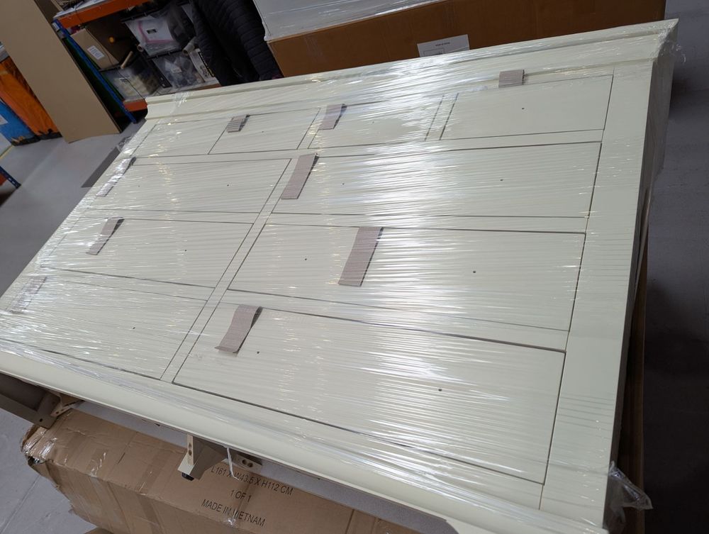 Lot of 3 x Roseland Furniture Colette 4 Over 6 Chest Of Drawers grade-C3 Damaged repairable RRP £1889.85