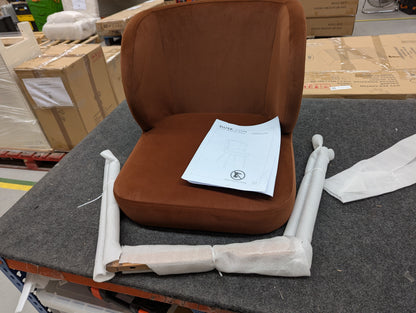 DUS-CC2-06528 Grade-B Dusk Mabel Set of 2 Dining Chairs - Terracotta RRP £159.00