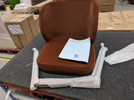 DUS-CC2-06528 Grade-B Dusk Mabel Set of 2 Dining Chairs - Terracotta RRP £159.00