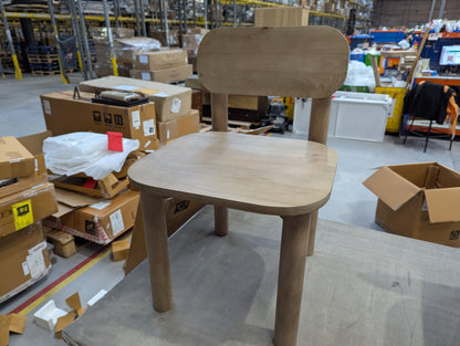 SWO-CC2-02139 Grade-C0 Swoon Rita Dining Chair Set of Two in Natural Oak-Stained Mango Wood RRP £299.00