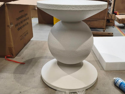 DUS-CC2-05484 Grade-B Dusk Raya Side Table - Off White RRP £67.00