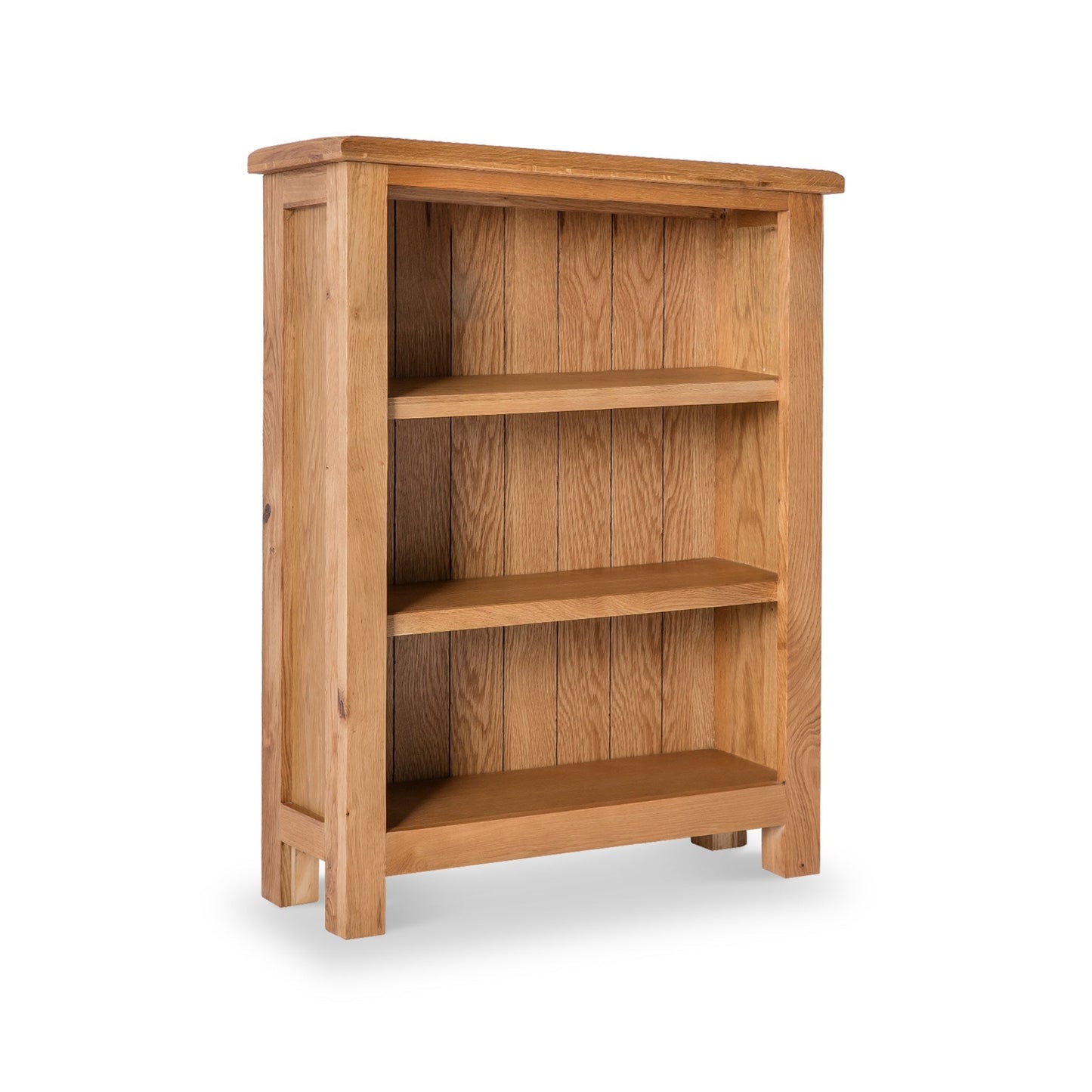 ROS-OUT-00976 Grade-B Roseland Furniture Surrey Oak Small Bookcase RRP £119.95