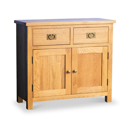 ROS-OUT-01074 Grade-B Roseland Furniture Surrey Oak Small Sideboard RRP £245.00