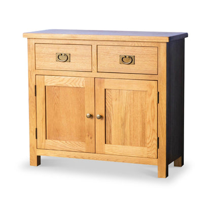ROS-OUT-01074 Grade-B Roseland Furniture Surrey Oak Small Sideboard RRP £245.00
