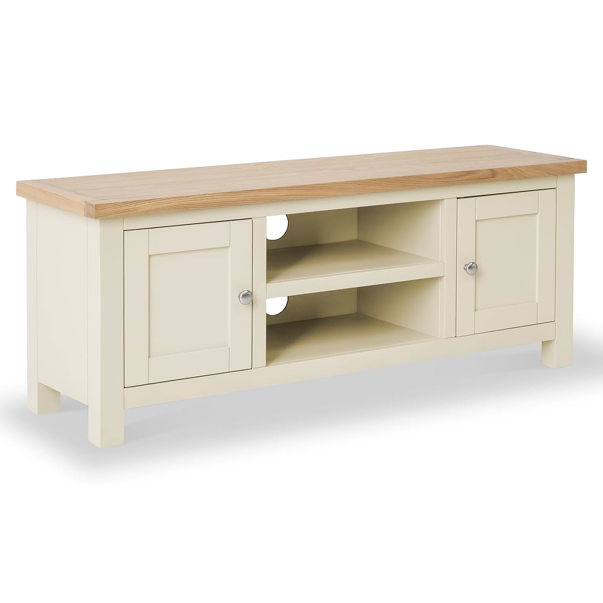 ROS-OUT-00006 Grade-C0 Roseland Furniture Farro Cream 120cm TV Stand RRP £224.95