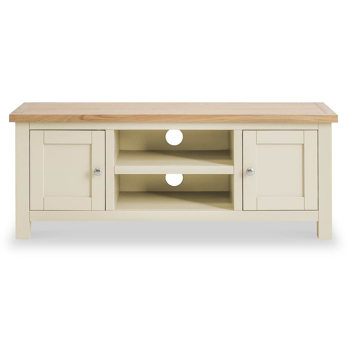 ROS-OUT-00006 Grade-C0 Roseland Furniture Farro Cream 120cm TV Stand RRP £224.95