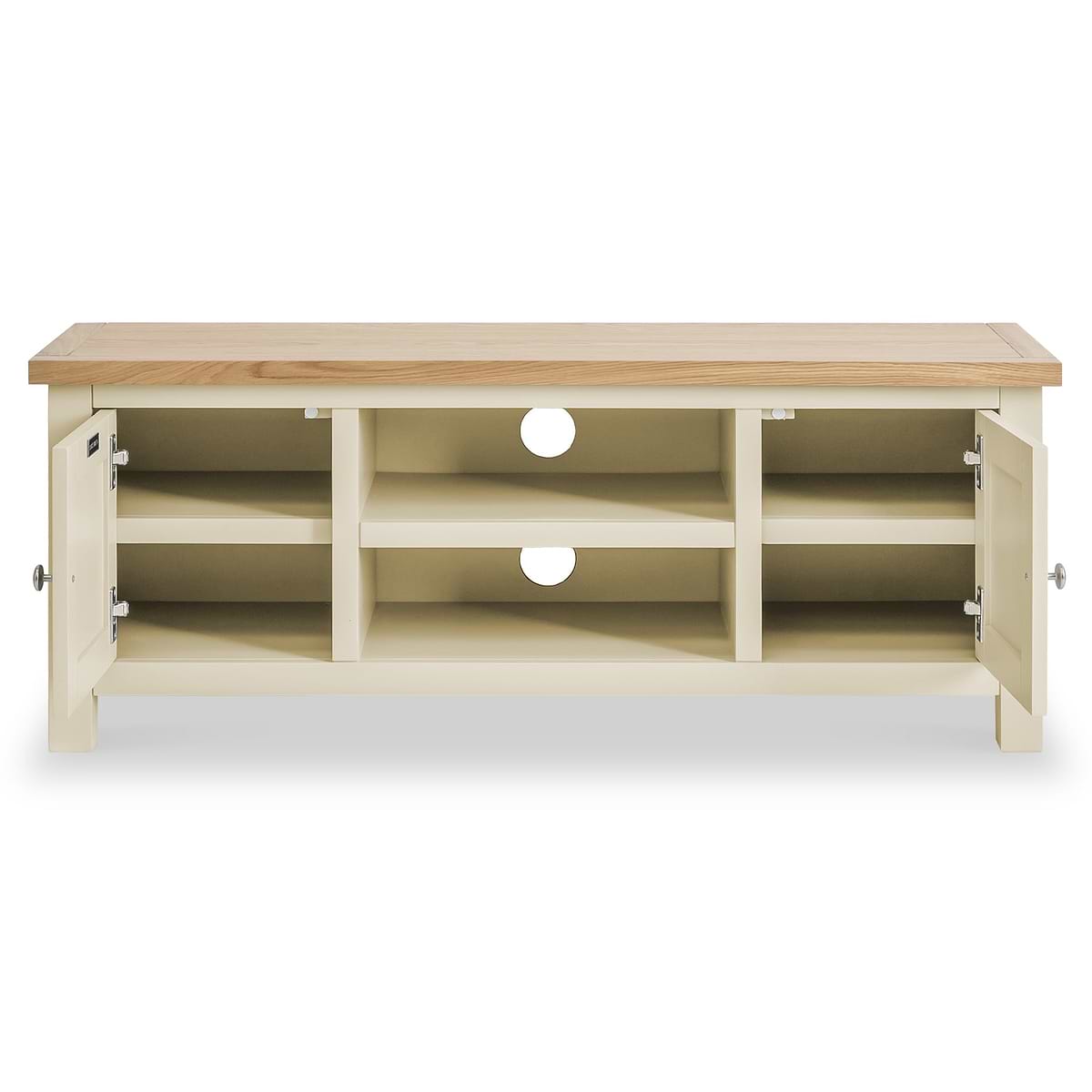 ROS-OUT-00006 Grade-C0 Roseland Furniture Farro Cream 120cm TV Stand RRP £224.95