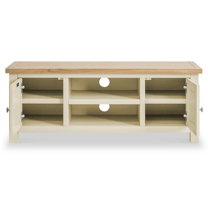 ROS-OUT-00006 Grade-C0 Roseland Furniture Farro Cream 120cm TV Stand RRP £224.95