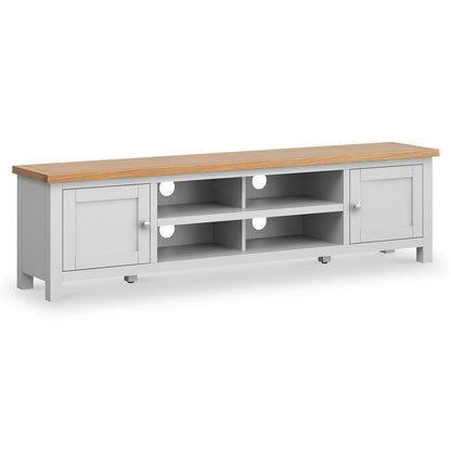 ROS-OUT-00007 Grade-C1 Roseland Furniture Farro Grey Extra Wide TV Unit RRP £299.95