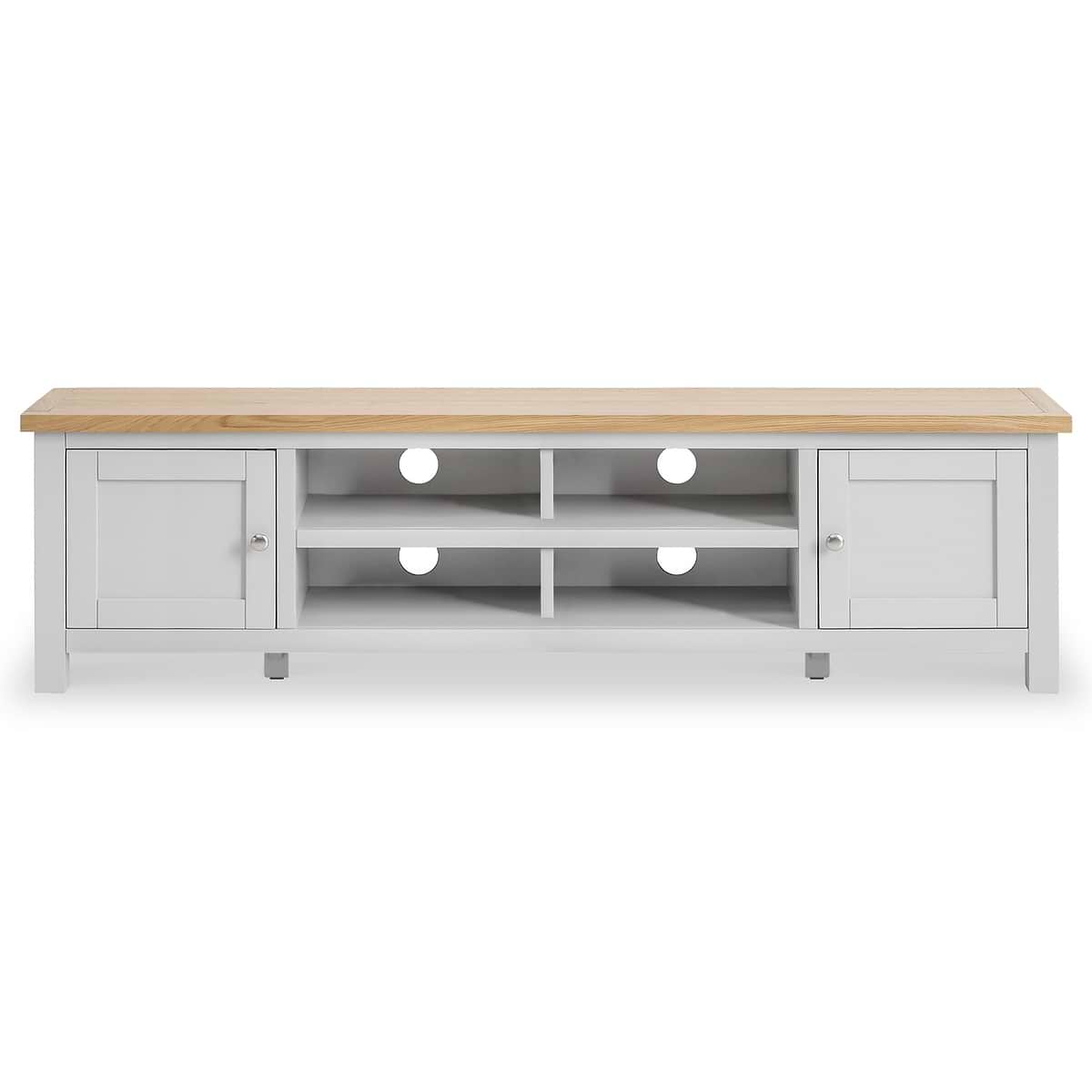 ROS-OUT-00007 Grade-C1 Roseland Furniture Farro Grey Extra Wide TV Unit RRP £299.95